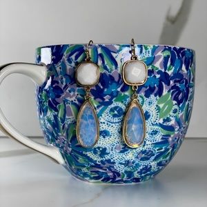 Opalite & Jade Gemstone Shepherd Earrings